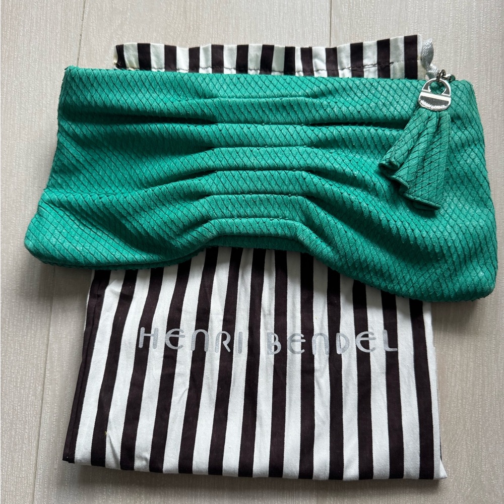 Henri Bendel Green Clutch